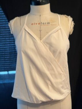 Ivory Wrap-Front Women’s Tank Top